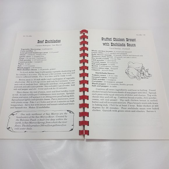 Vintage 1997 Texas Cookbook Cowboy Tex-Mex Barbecue Creole Stir-fry Seafood West - Picture 9 of 13